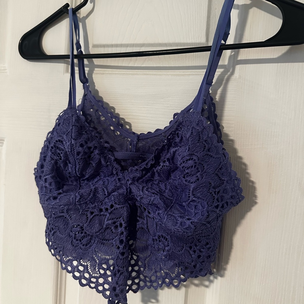 Aerie Purple Asymmetrical Bralette size M